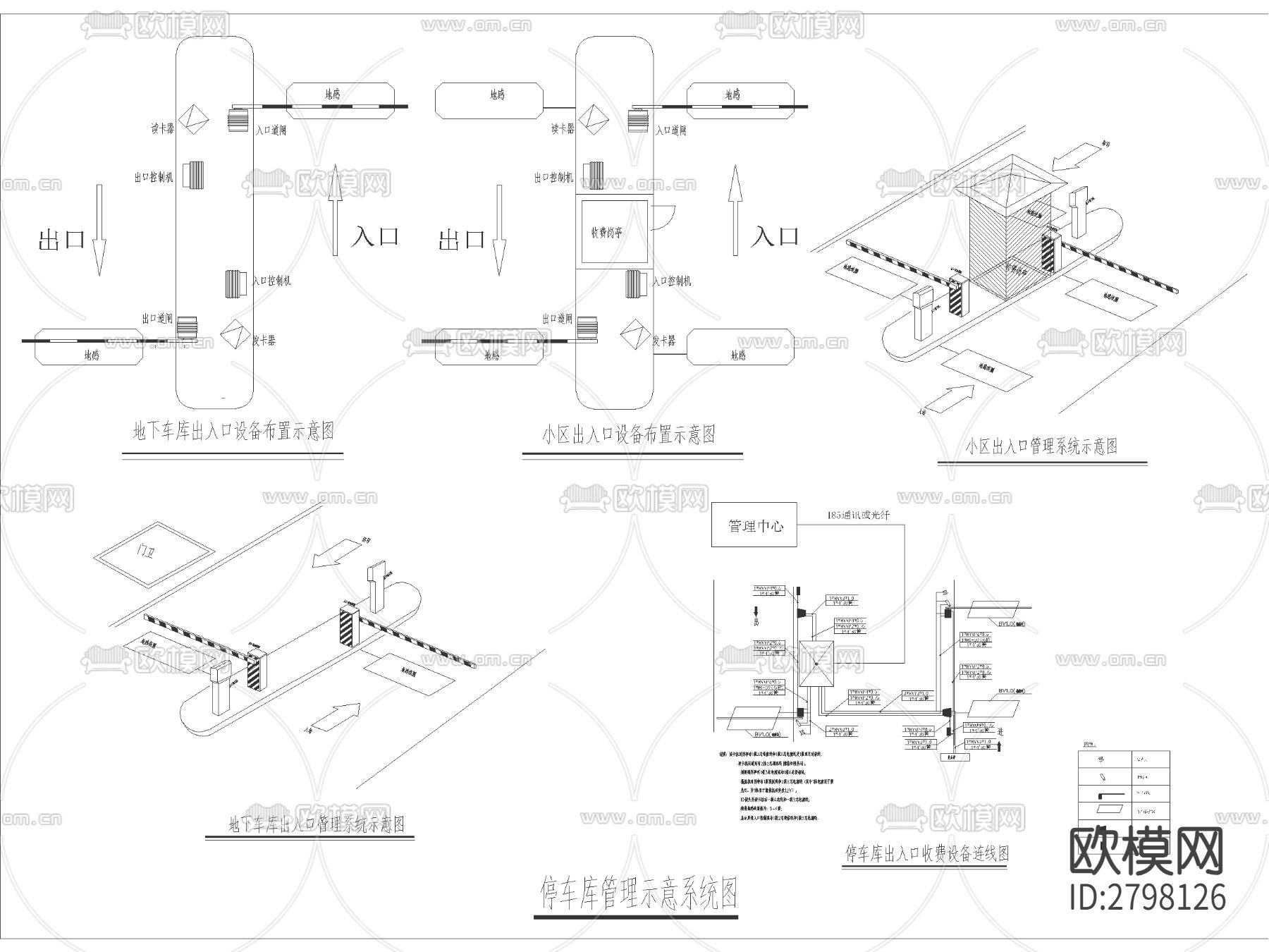 电子安防系统摄像头CAD施工图下载（渲染图4）