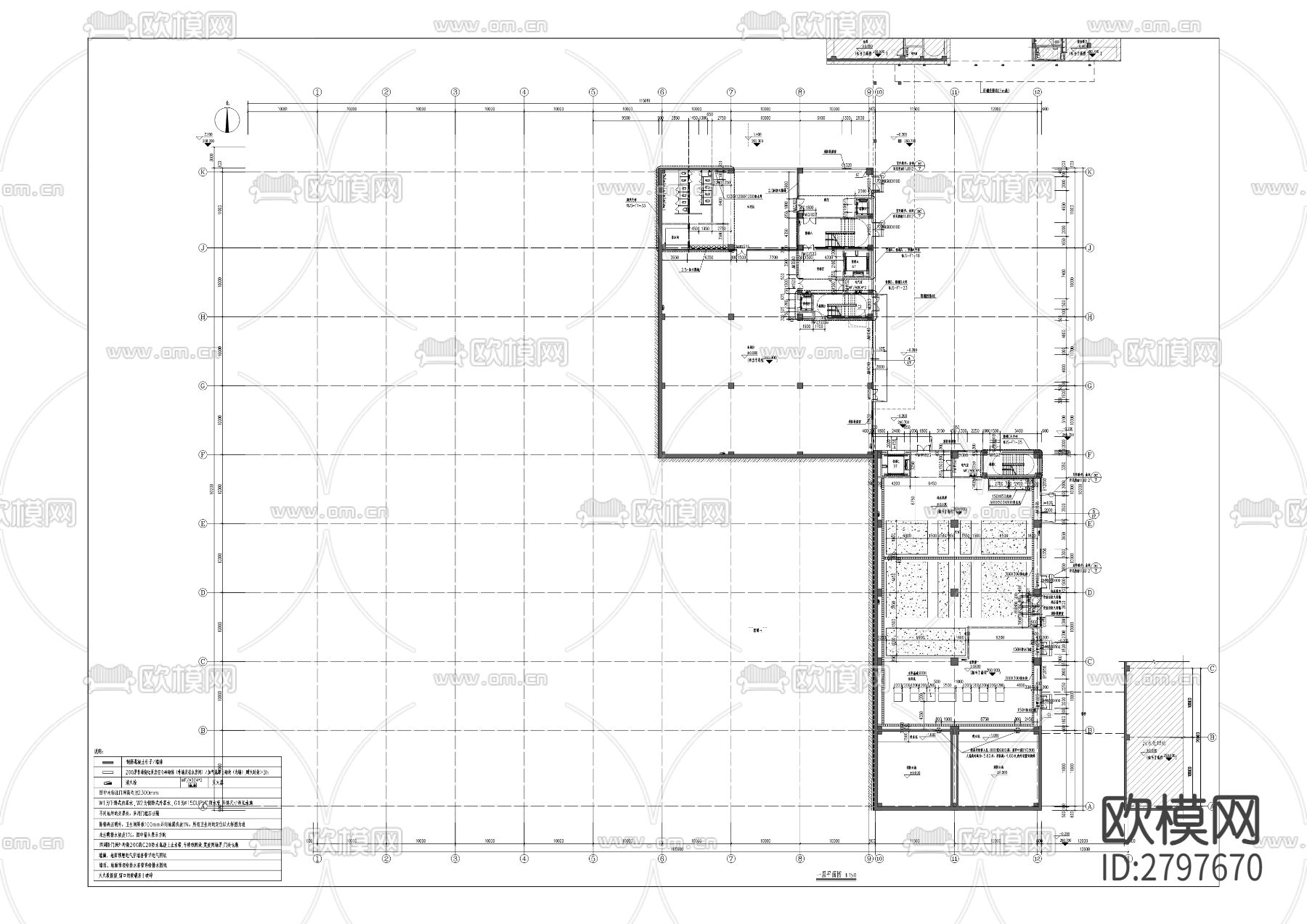 莱芯半导体定制厂房项目cad施工图下载（渲染图1）