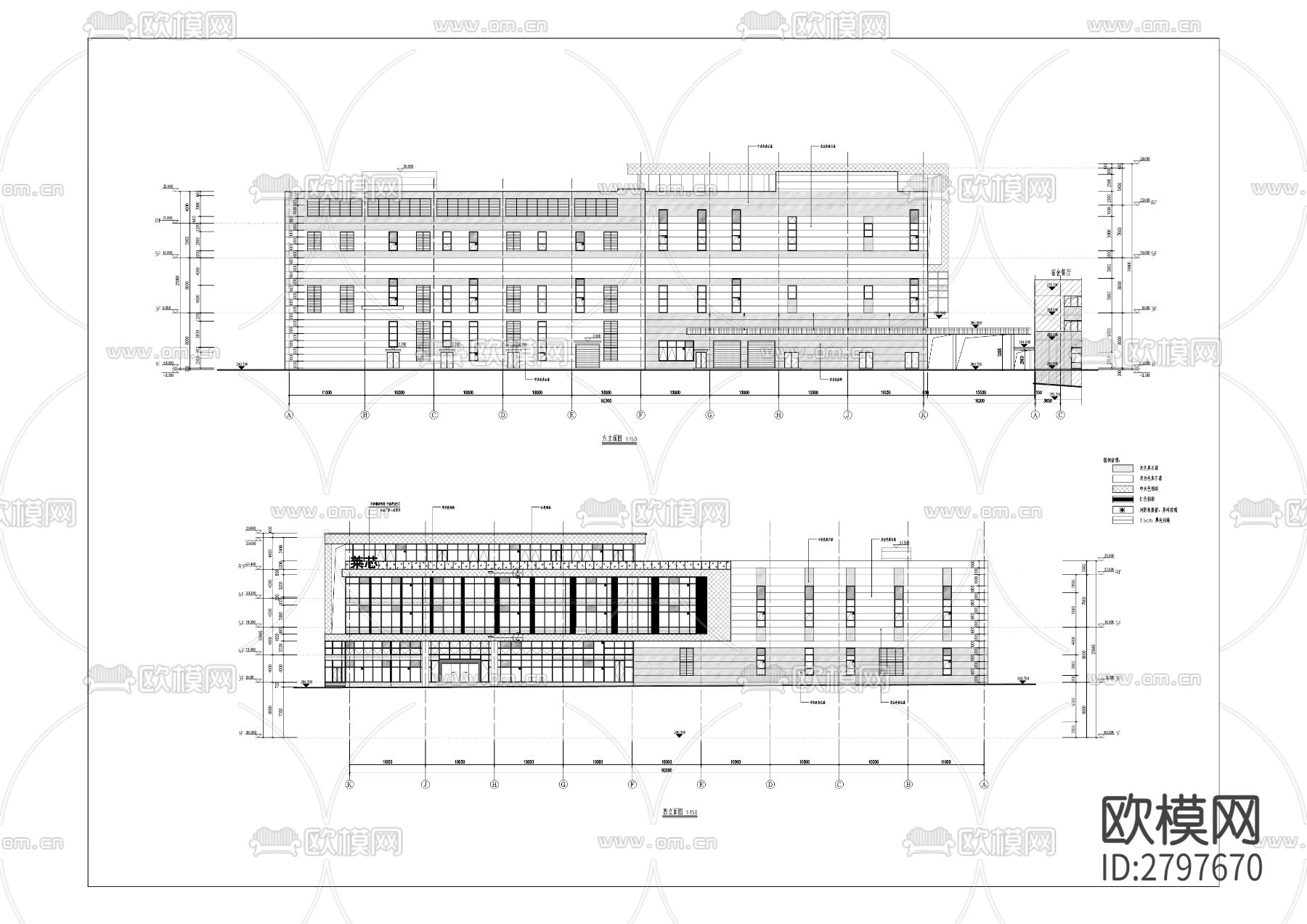 莱芯半导体定制厂房项目cad施工图下载（渲染图4）