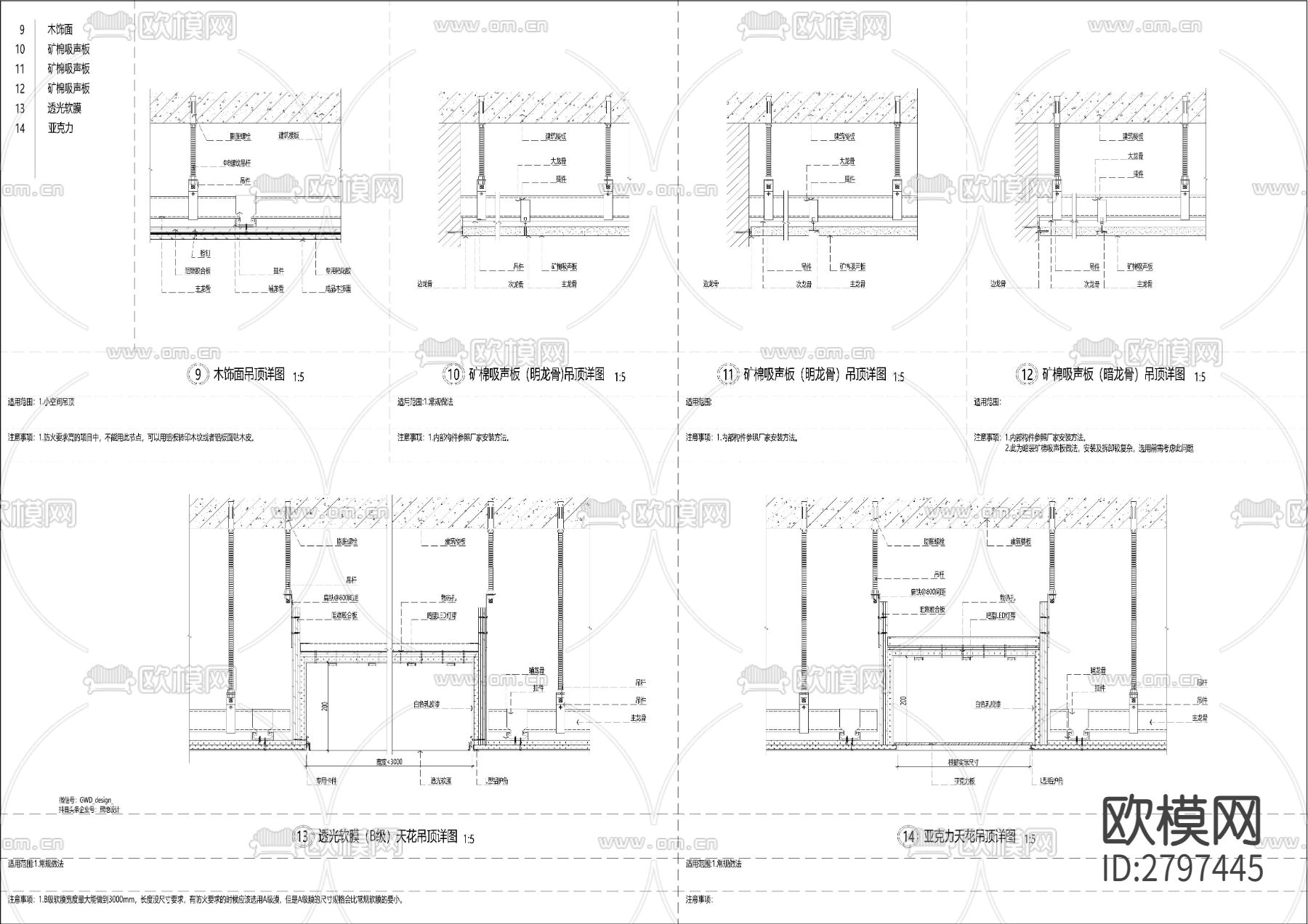 顶面cad大样图下载（渲染图1）