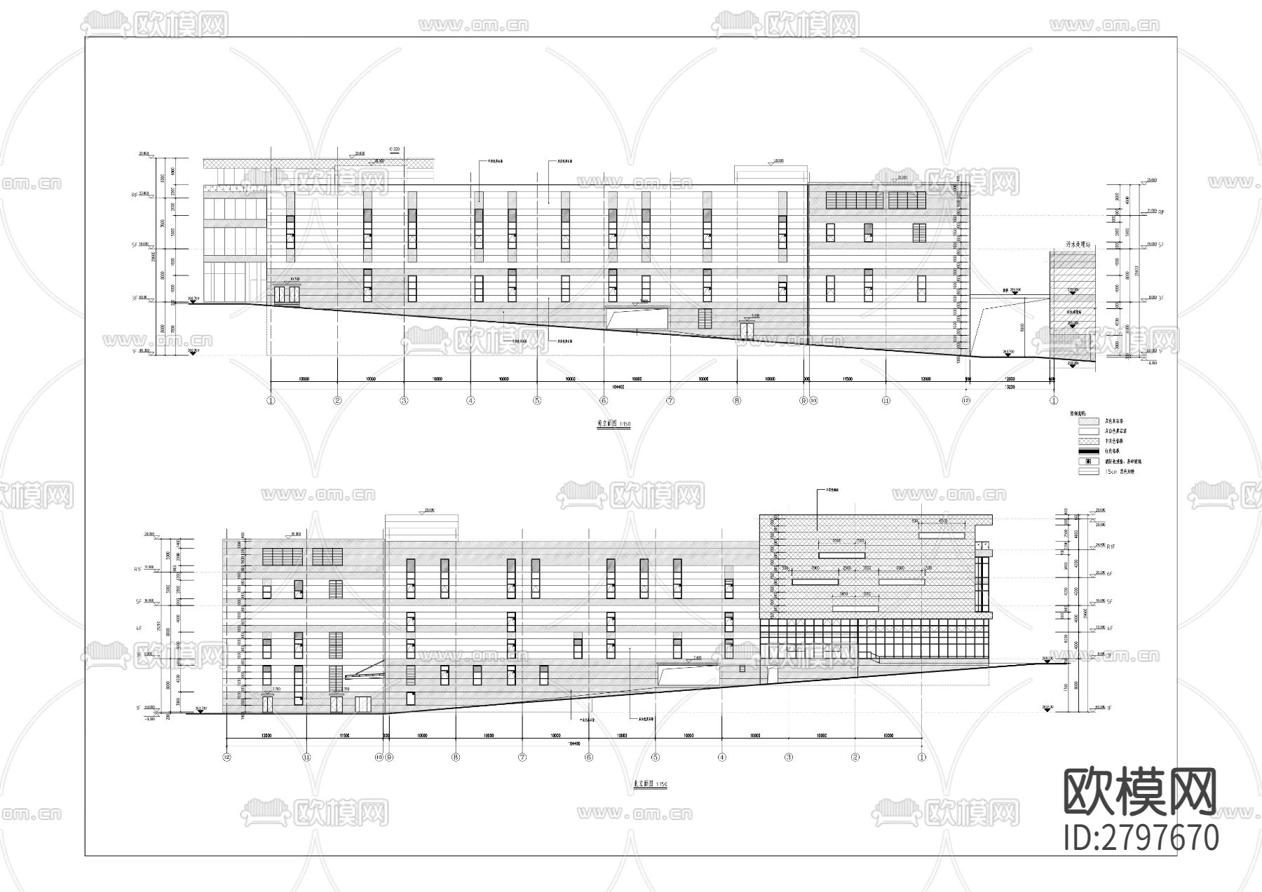 莱芯半导体定制厂房项目cad施工图下载（渲染图3）