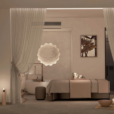  东南亚spa按摩房su模型 