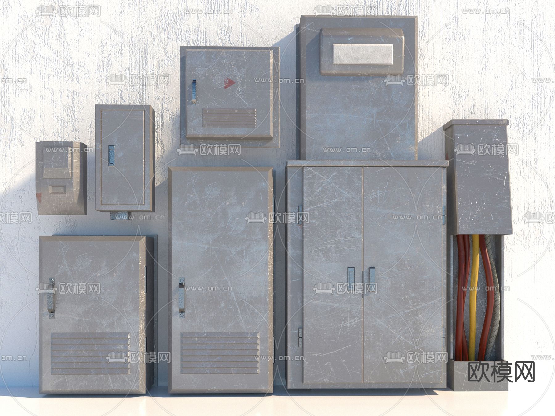 配电箱3d模型下载