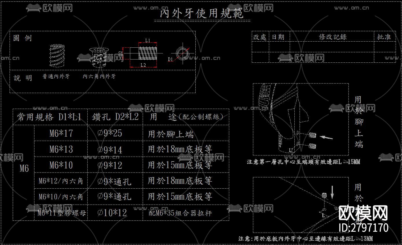 家具五金cad图库下载（渲染图6）