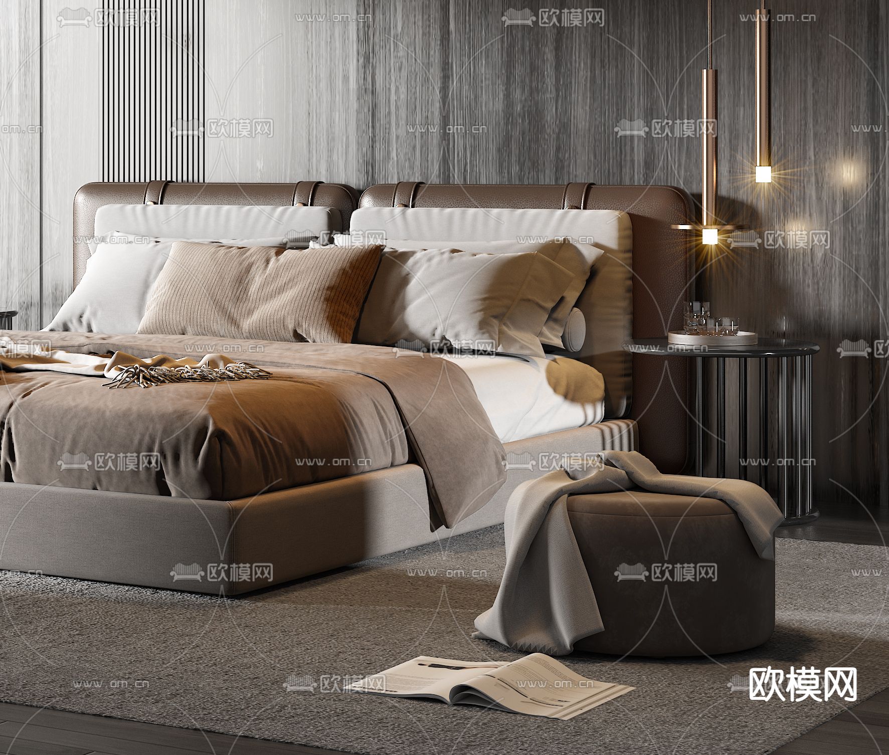 Minotti 卧室 主卧su模型下载（渲染图2）