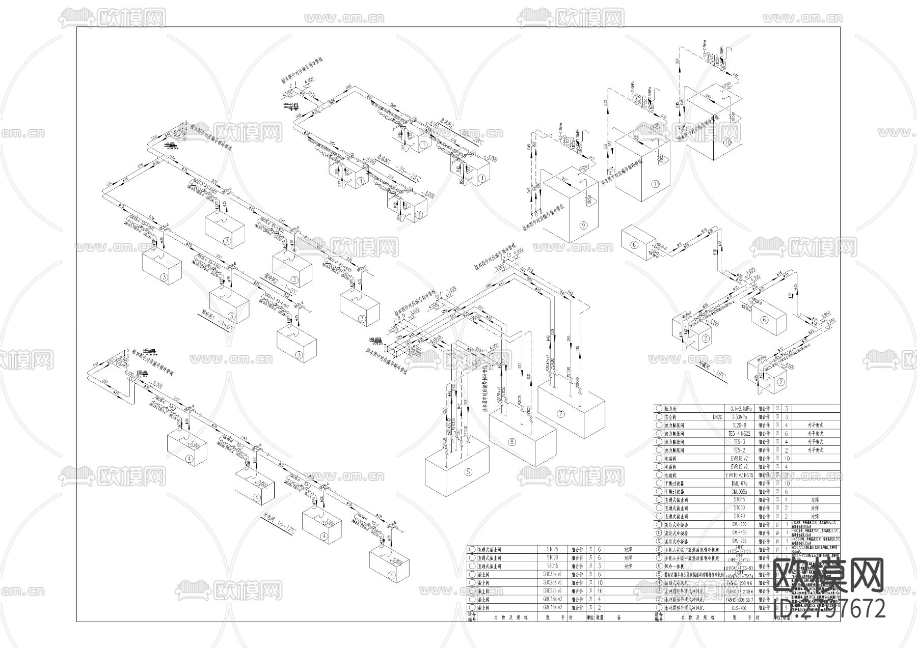 冷链物流及城市配送中心屠宰场工程cad施工图下载（渲染图5）
