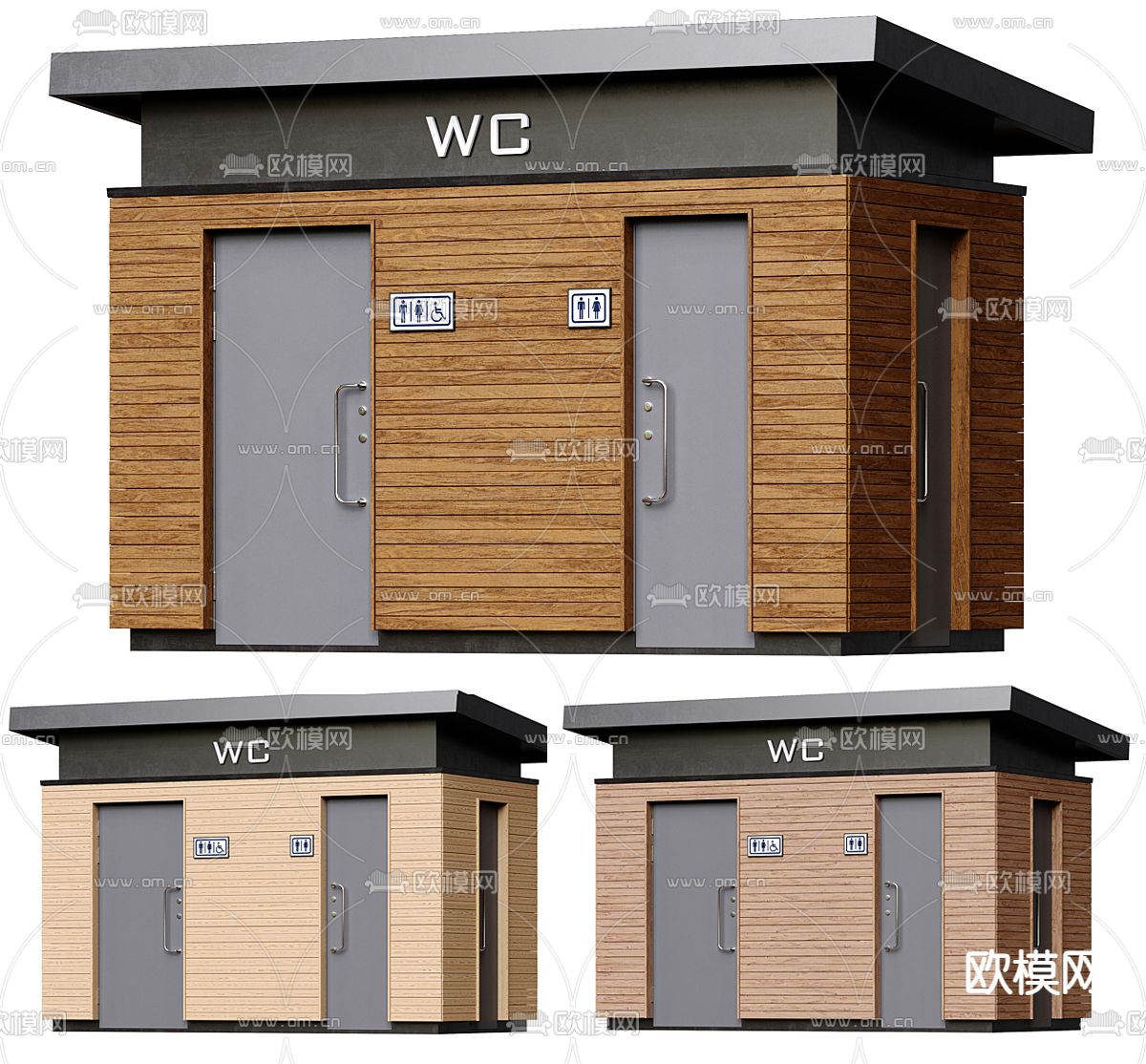 公共卫生间3d模型下载