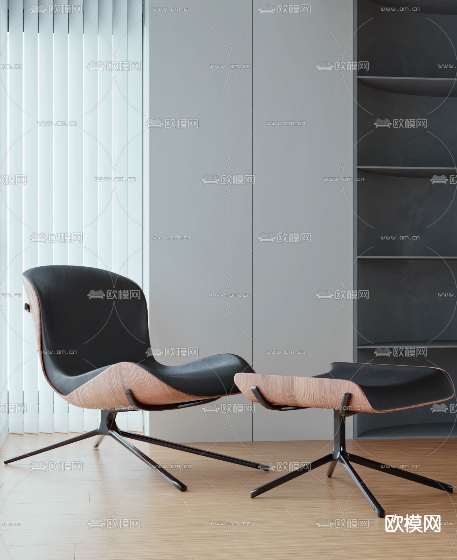 躺椅 休闲椅3d模型下载