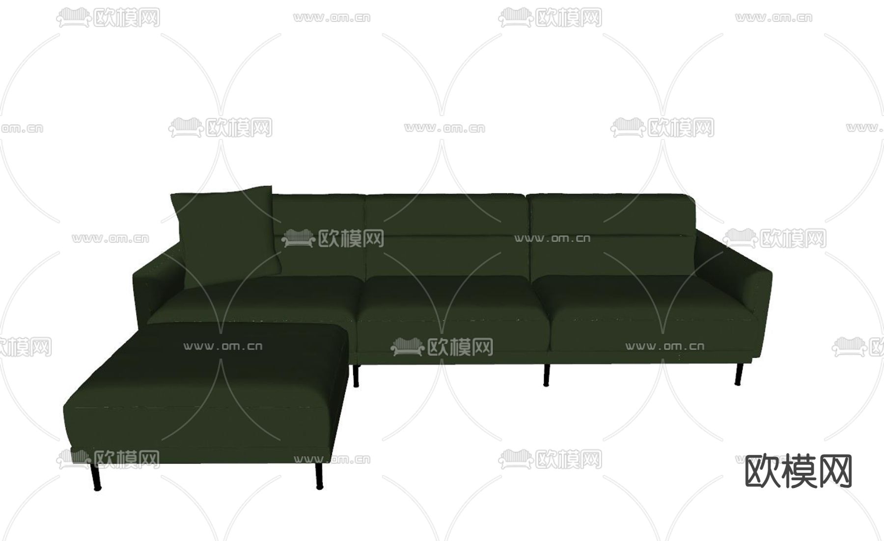 BANLAN 多人沙发su模型下载（渲染图2）