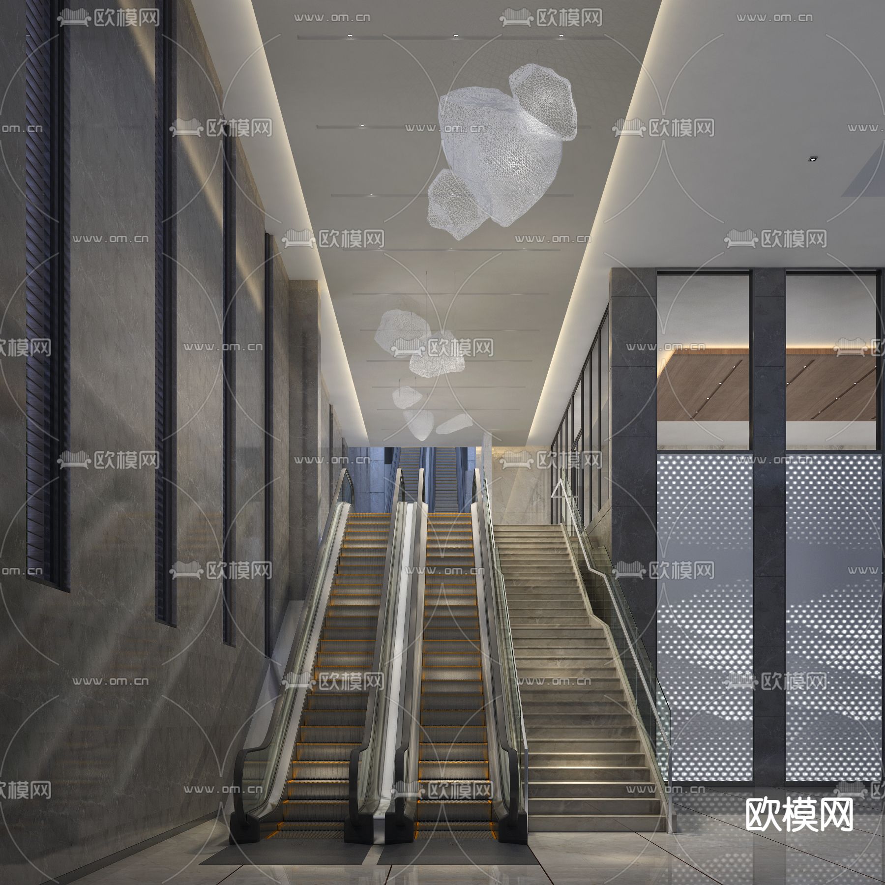 手扶电梯免费3d模型下载