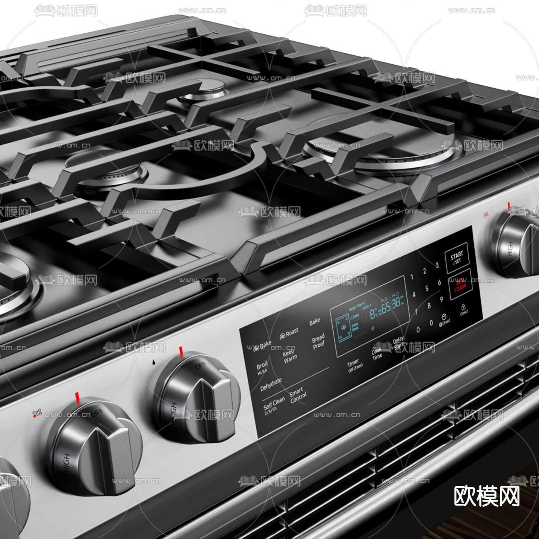 厨房电器 冰箱 烤箱 饮水机 灶台3d模型下载（渲染图6）