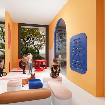  儿童架空层su模型 