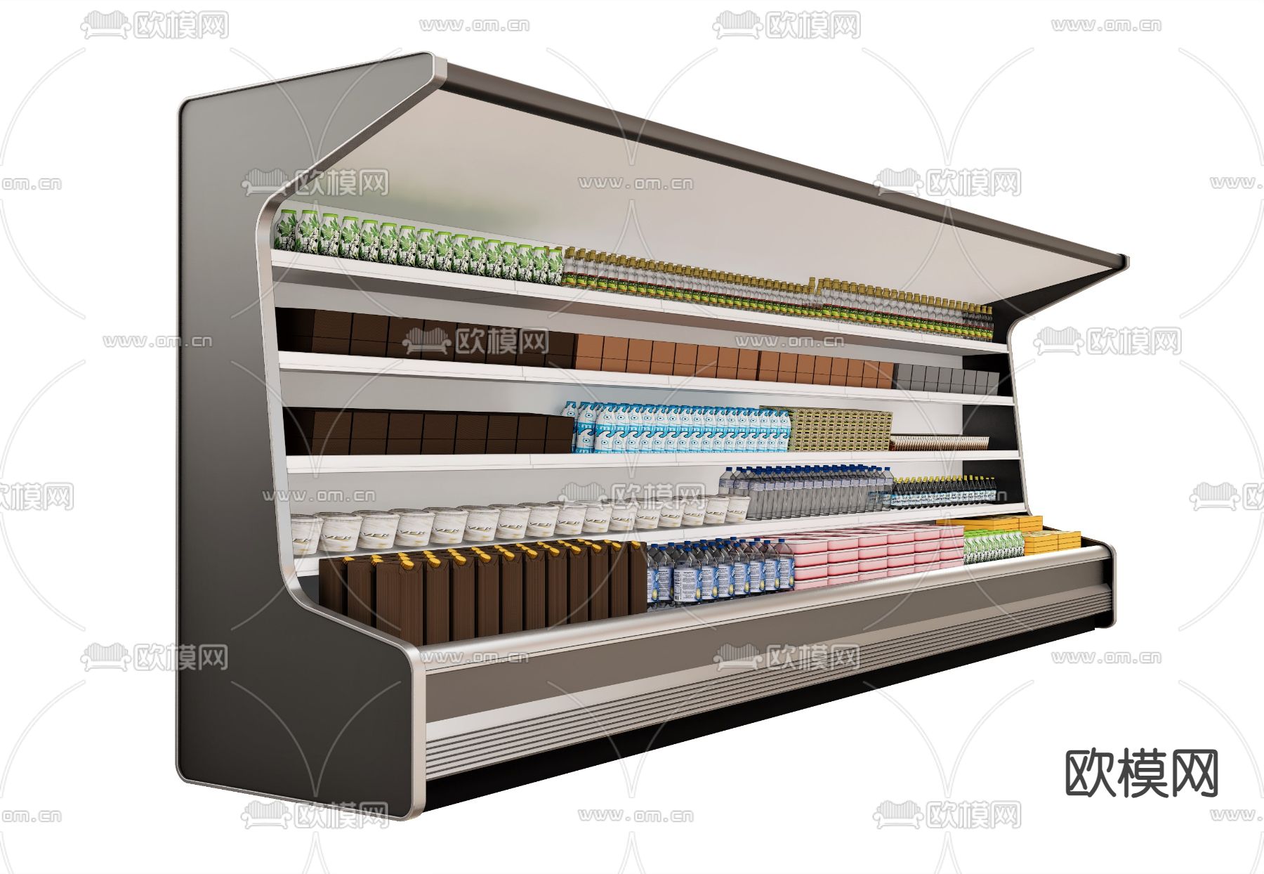 冰柜 冷藏柜 冷饮柜su模型下载（渲染图1）
