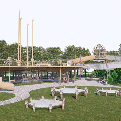 自然乐园su模型