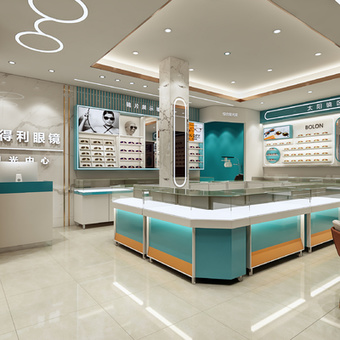 现代眼镜店3d模型