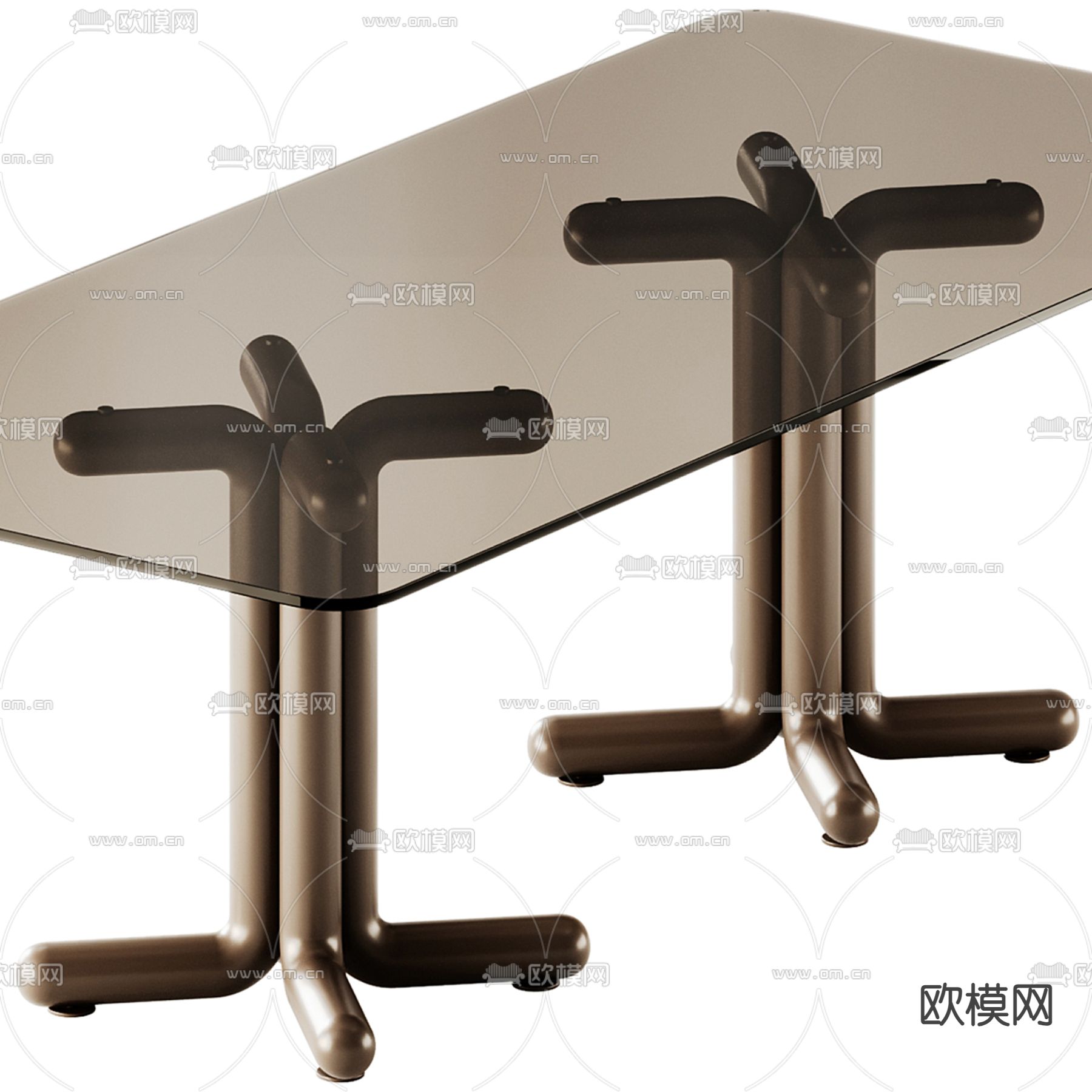 Poliform 餐桌su模型下载（渲染图1）