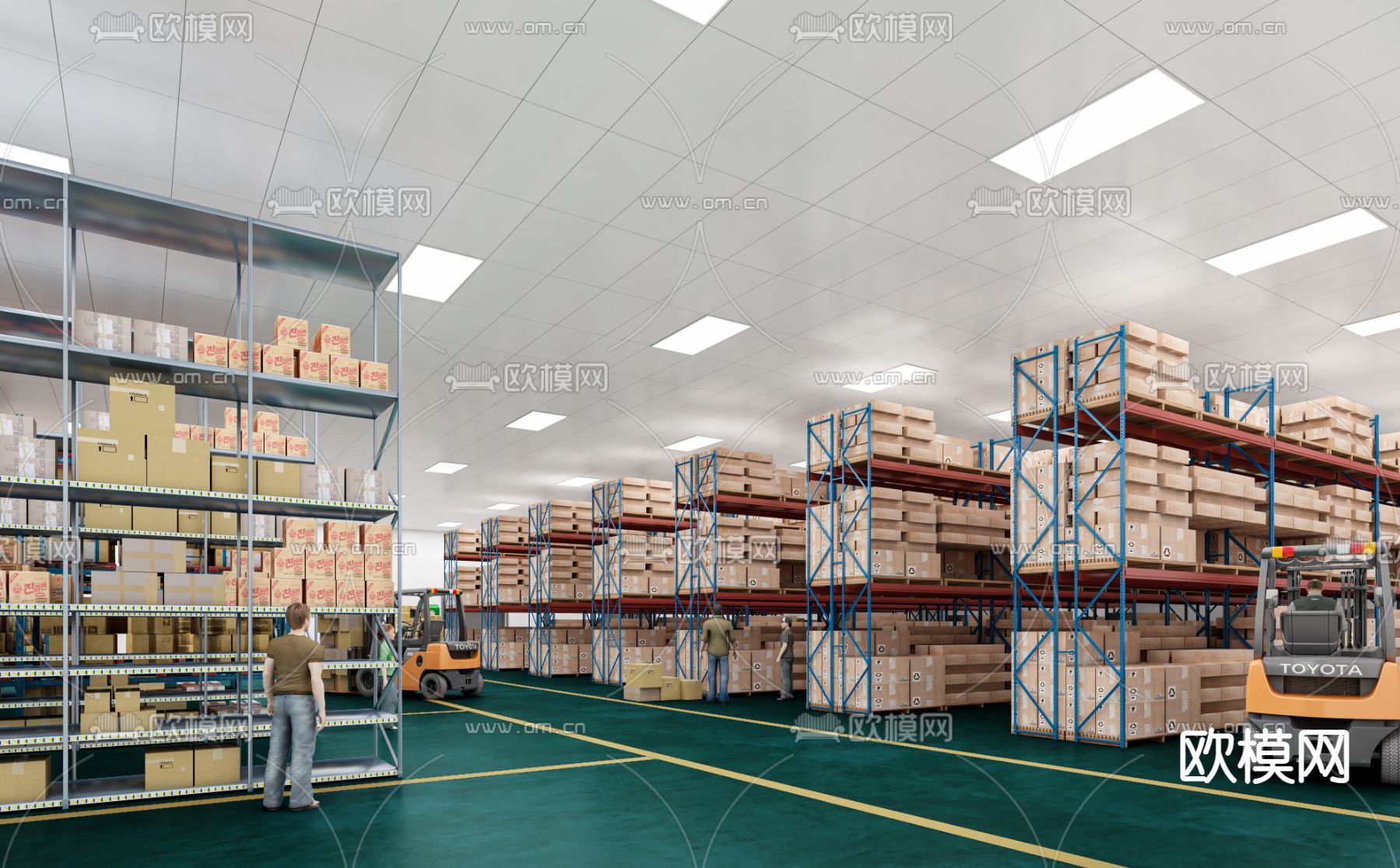 冷库3d模型下载（渲染图2）
