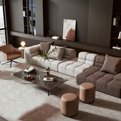  Minotti 组合沙发su模型 