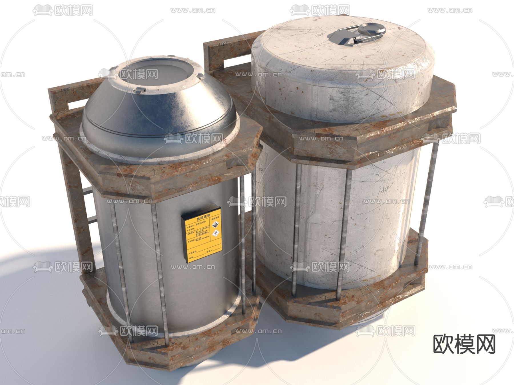 密封罐 过滤罐3d模型下载