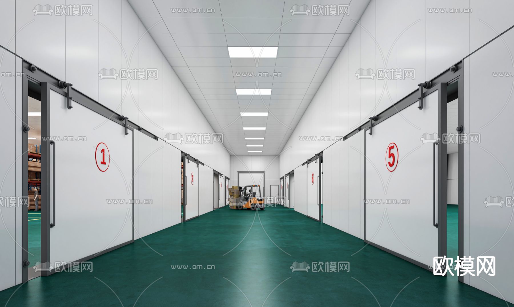 冷库3d模型下载（渲染图1）