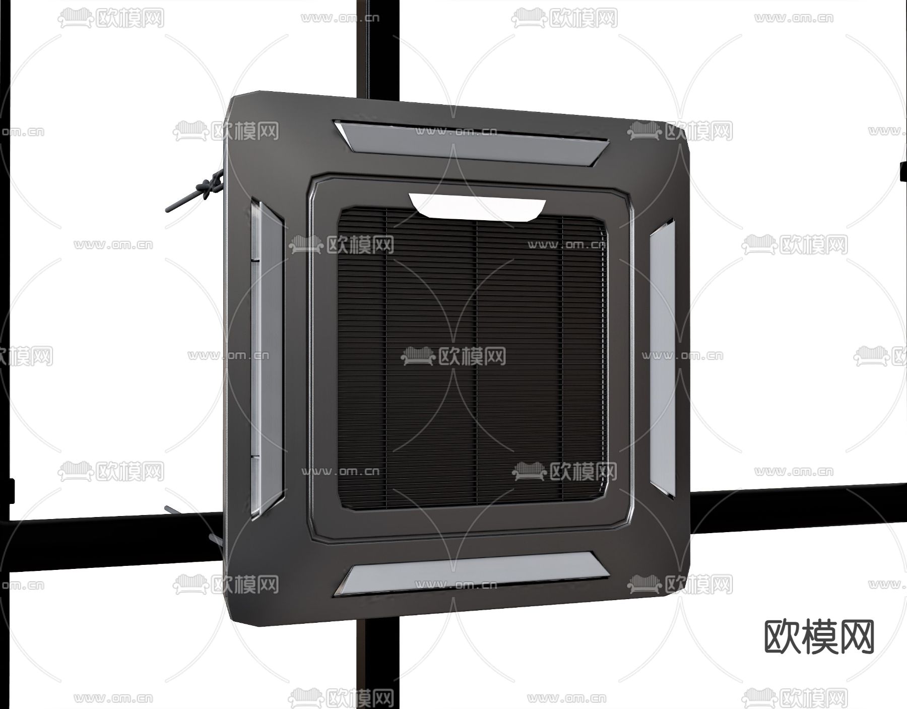 中央空调 洗顶空调su模型下载（渲染图1）