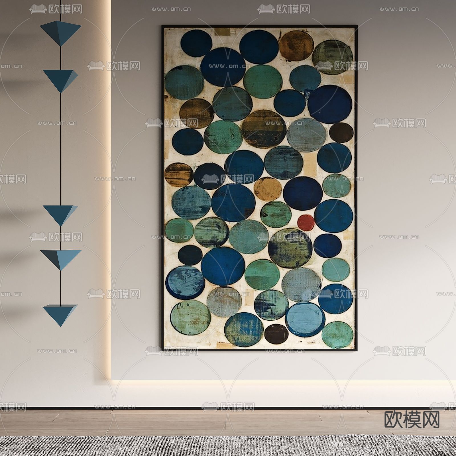 现代装饰画su模型