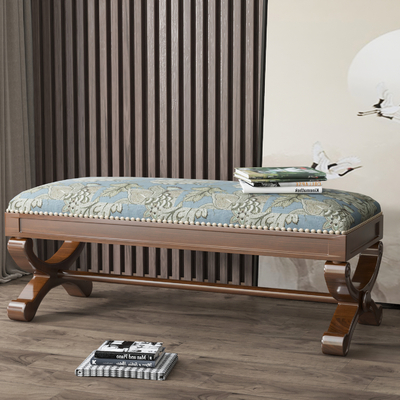  美式沙发凳su模型 