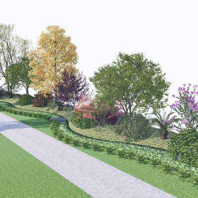 植物堆 灌木组合su模型