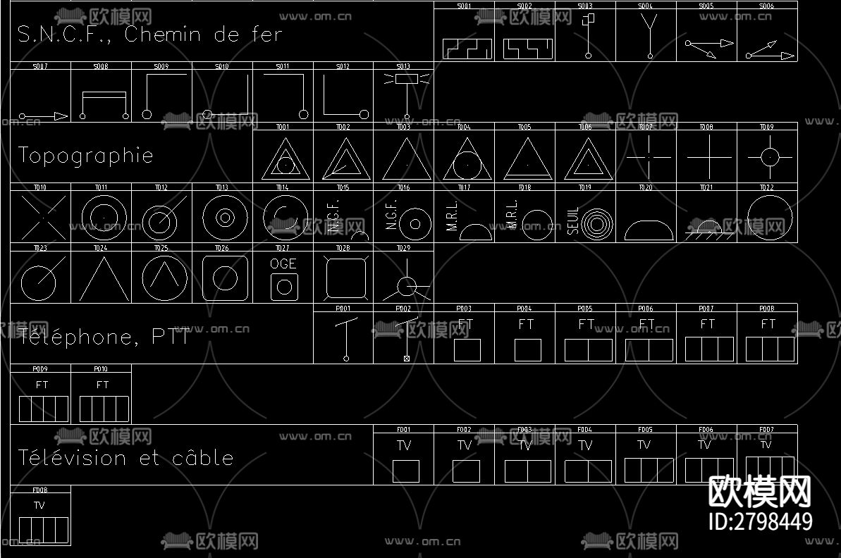 标识标志图块合集cad图库下载（渲染图4）