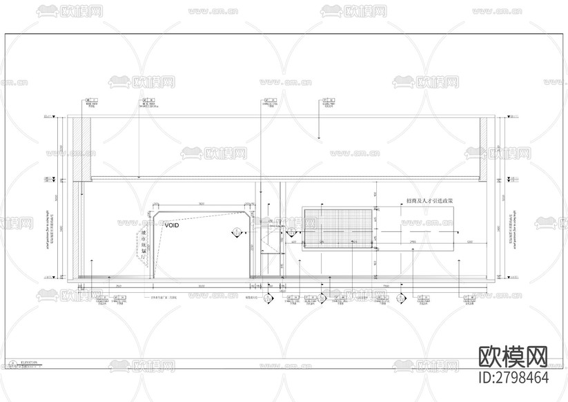 科學城規(guī)劃展覽館裝修工程cad施工圖下載(渲染圖2)