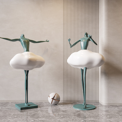  雕塑摆件 潮玩su模型 