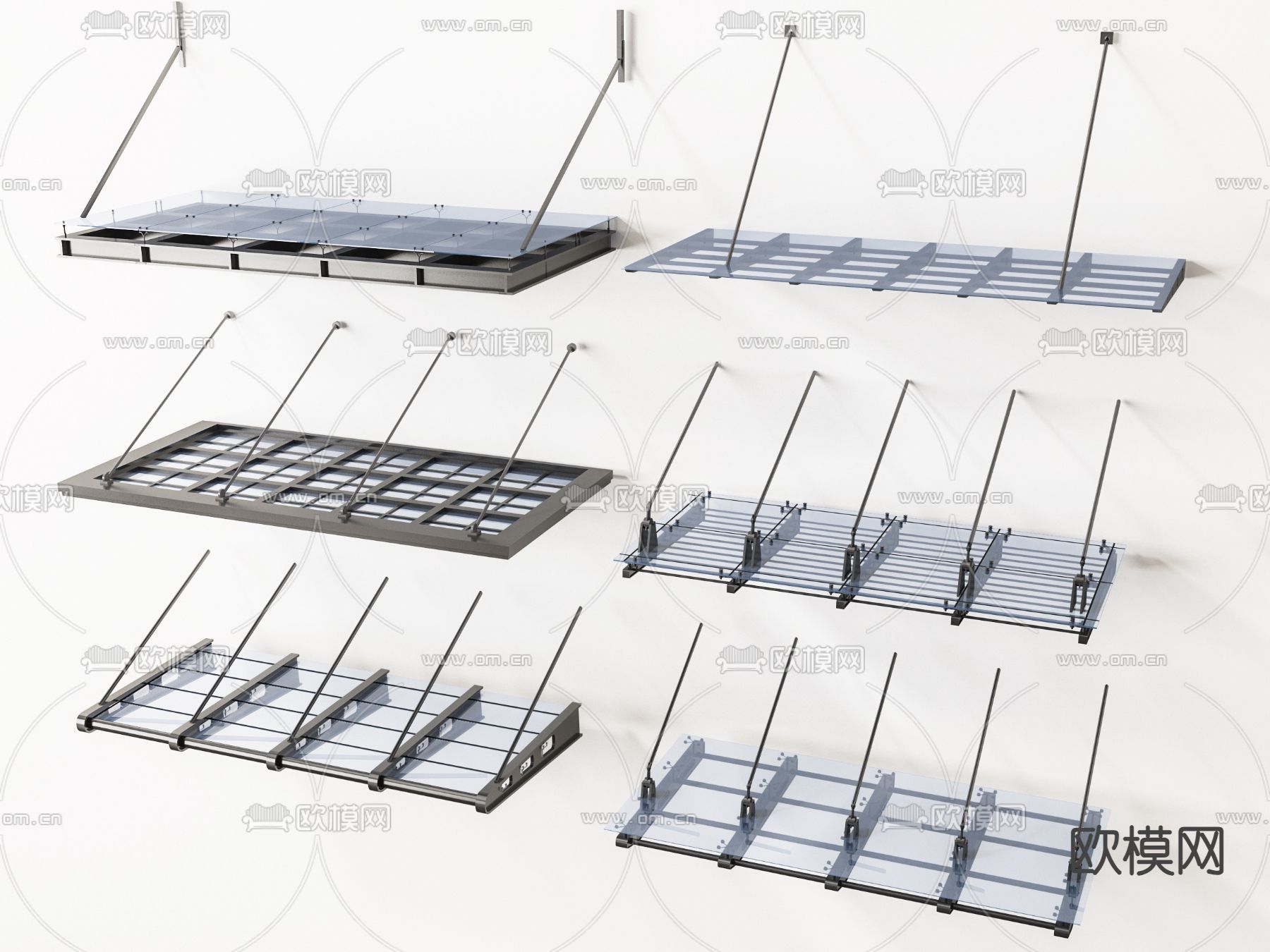 雨棚  遮阳棚3d模型下载