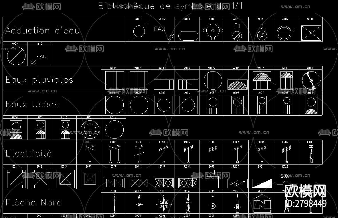 标识标志图块合集cad图库下载（渲染图1）