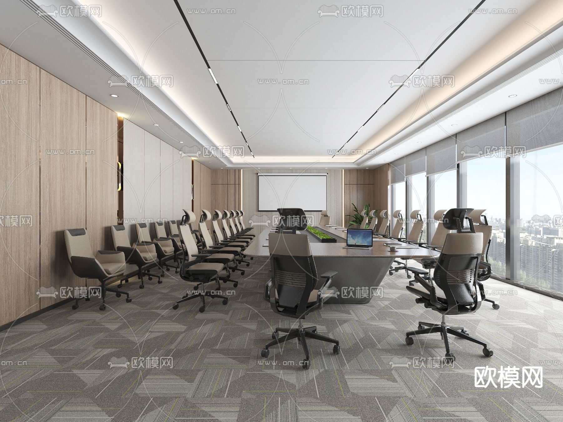 会议室3d模型下载