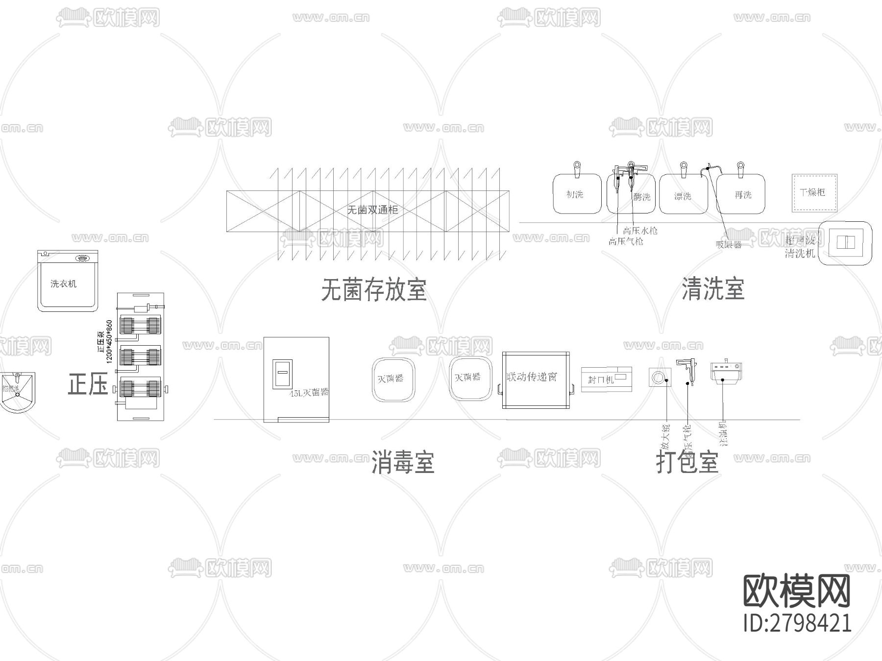 口腔科牙科专业医疗设备cad图库下载（渲染图4）