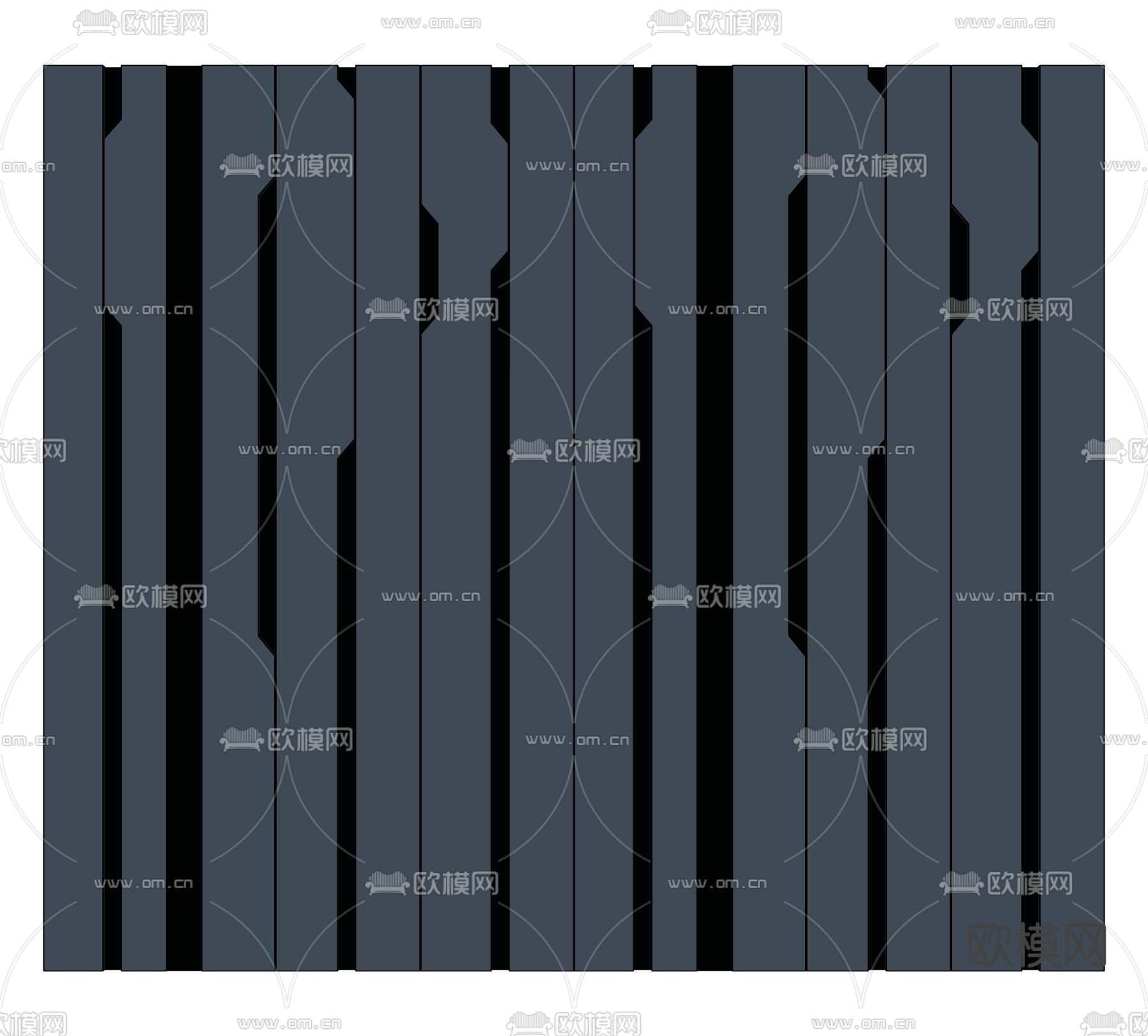背景墙 装饰板su模型下载（渲染图2）
