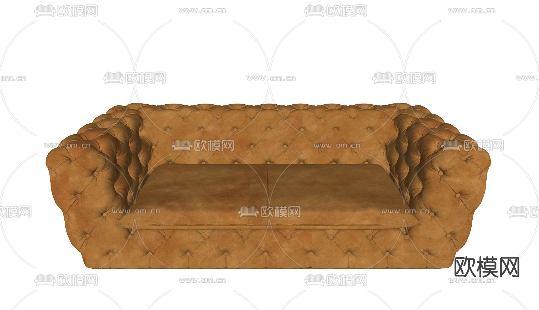 简欧多人沙发su模型下载（渲染图2）