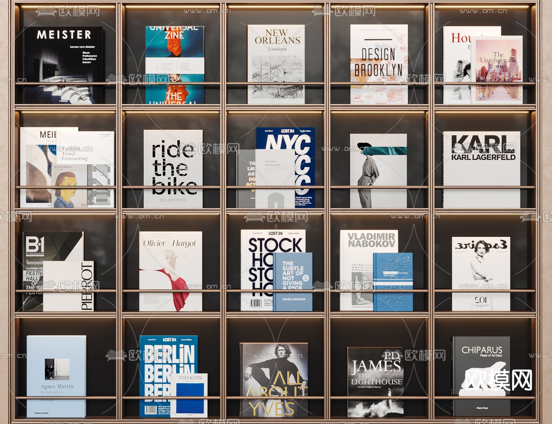 书本 书籍 英文书 杂志3d模型下载