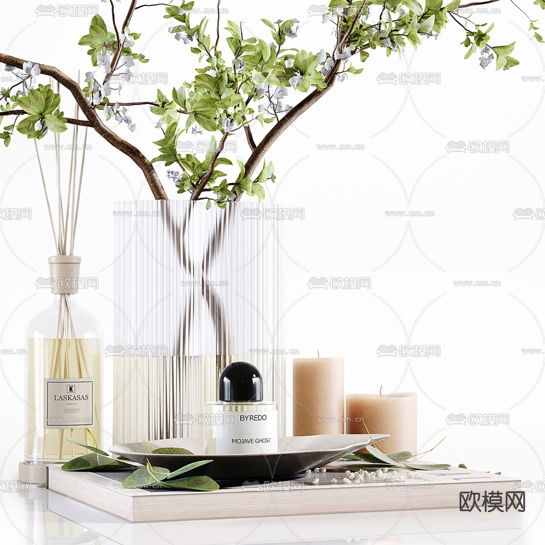 水培绿植 水生植物3d模型下载（渲染图2）