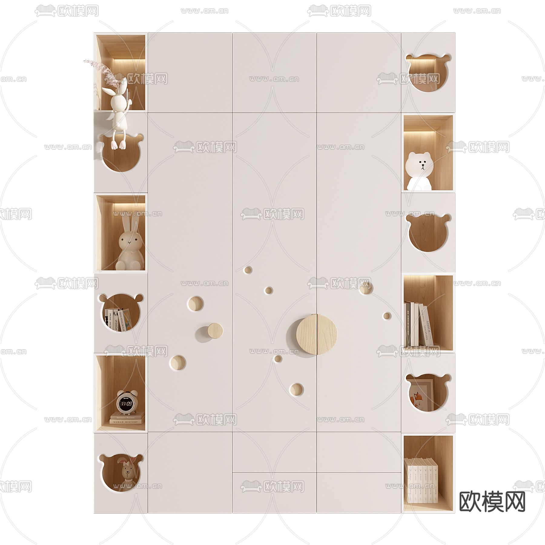 儿童衣柜 衣橱3d模型下载