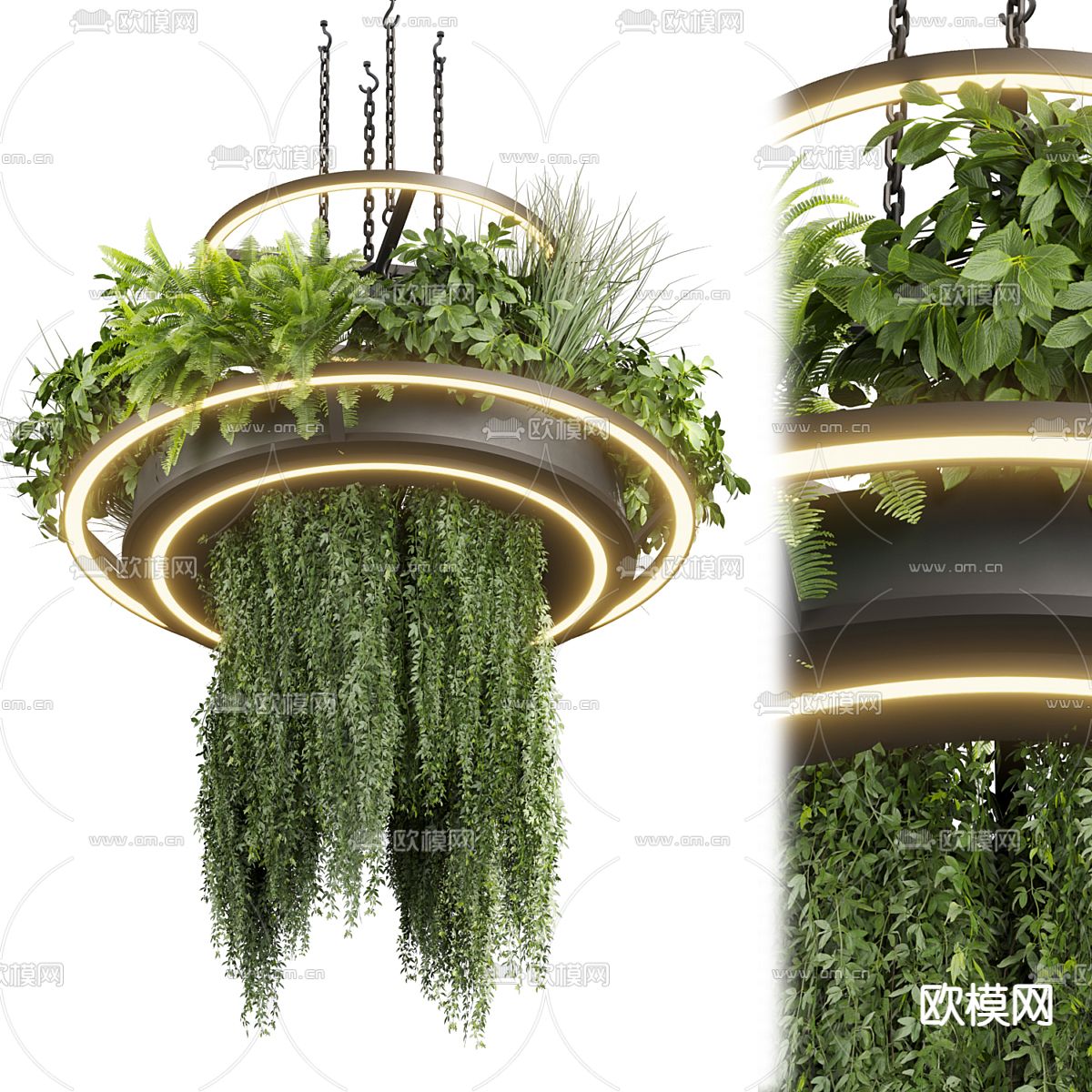 植物吊灯 装饰吊灯su模型下载（渲染图2）