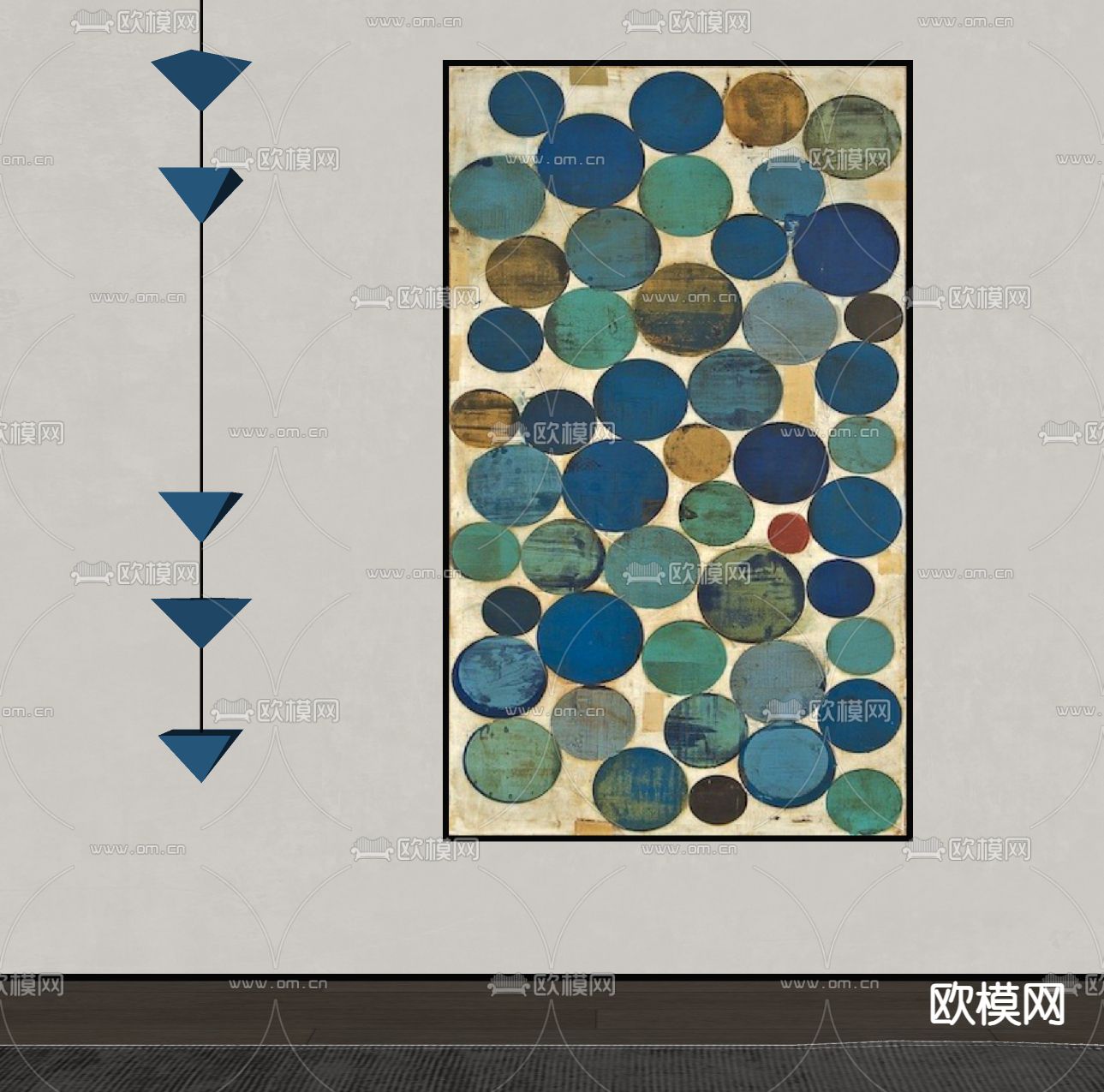 现代装饰画su模型