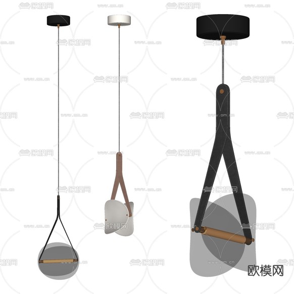 轻奢吊灯su模型下载(渲染图2)