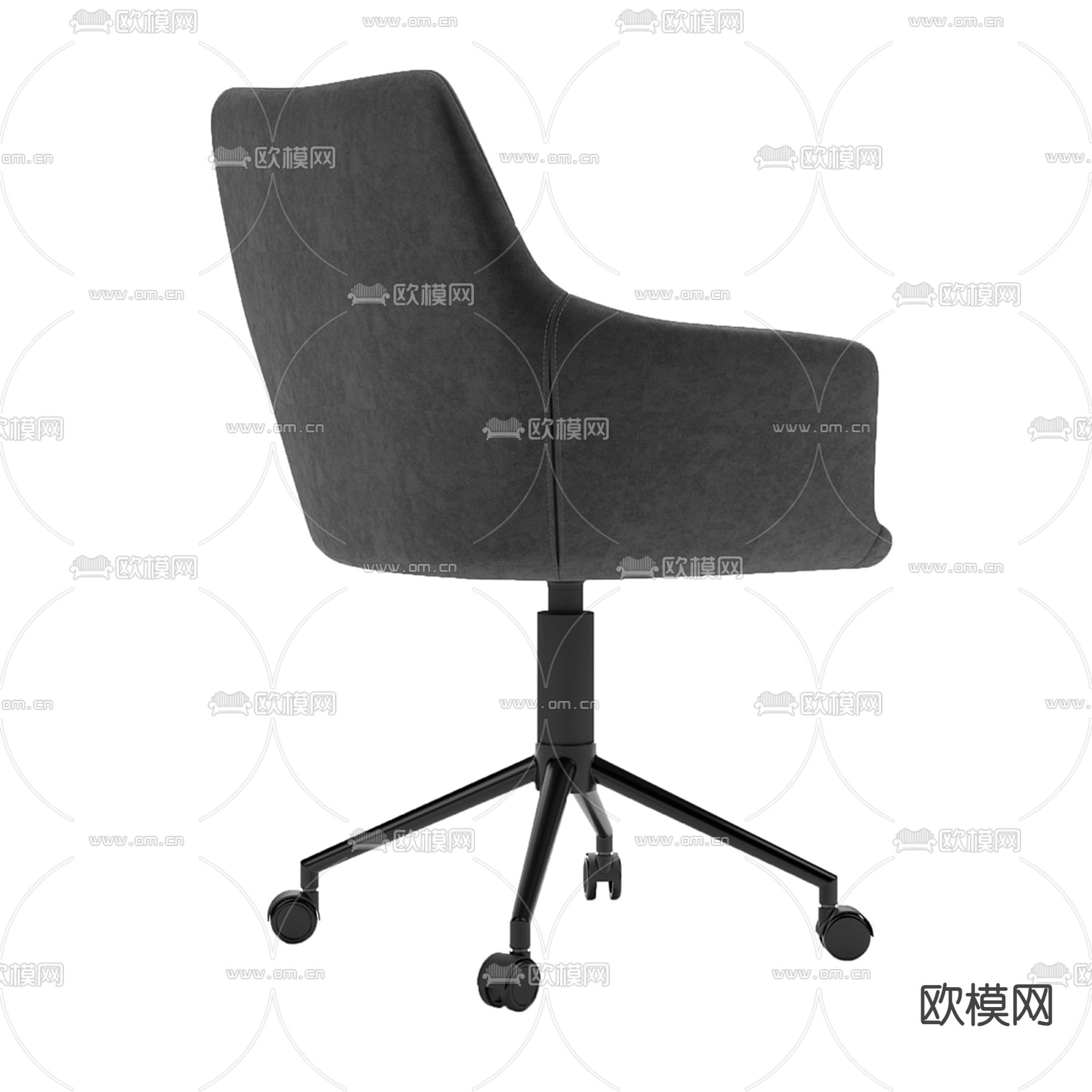 办公椅 职员椅3d模型下载（渲染图3）