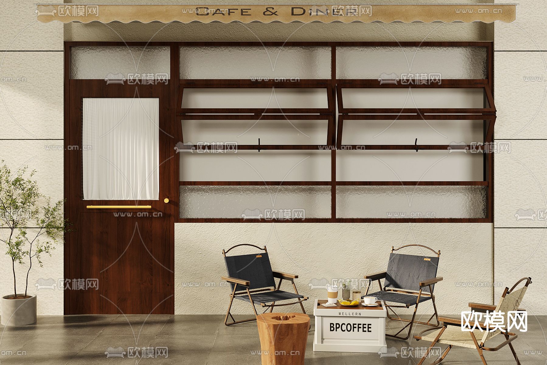 户外桌椅 露营桌椅3d模型下载