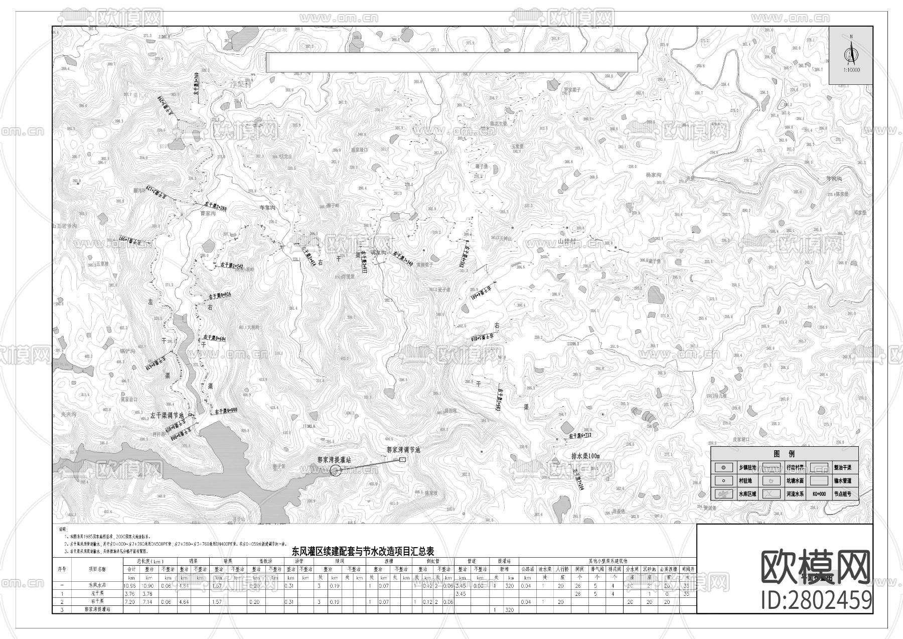 东风水库中型灌区续建配套与节水改造工程CAD施工图下载（渲染图6）