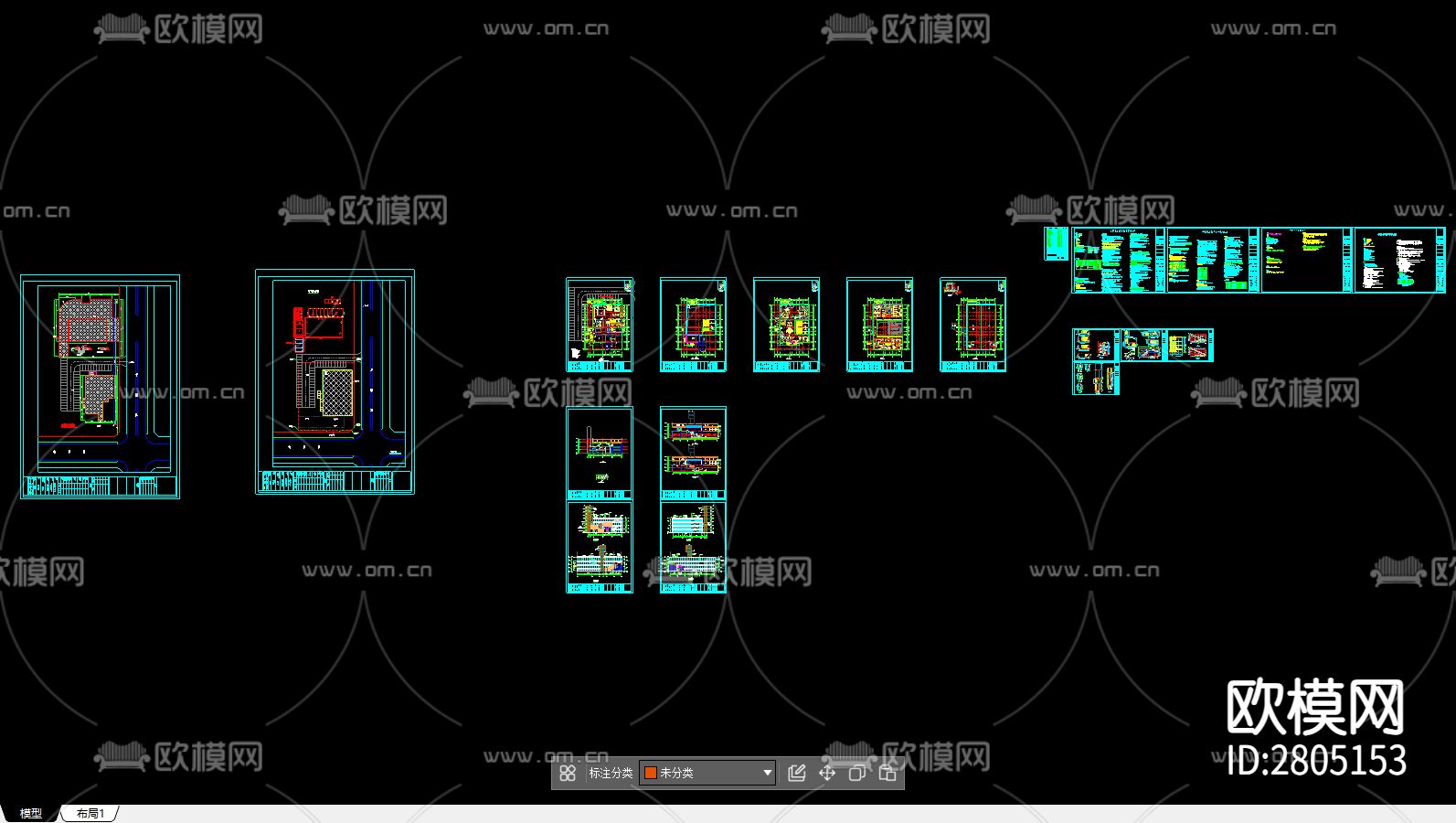 集装箱建筑水电cad施工图下载（渲染图5）