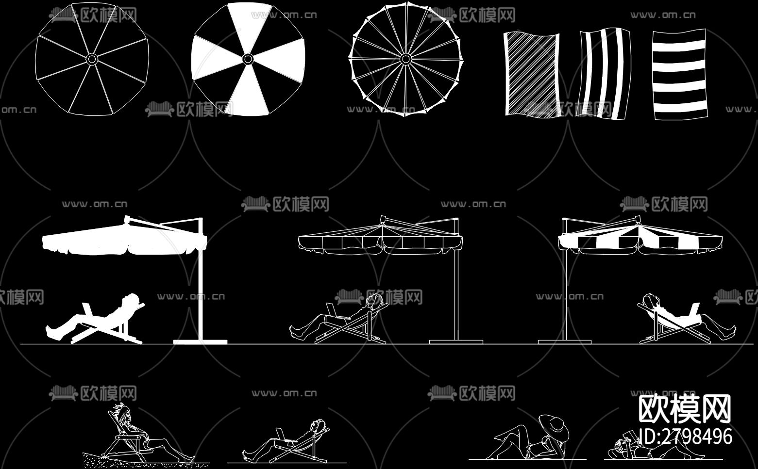 精选儿童游乐设施cad图库下载（渲染图3）