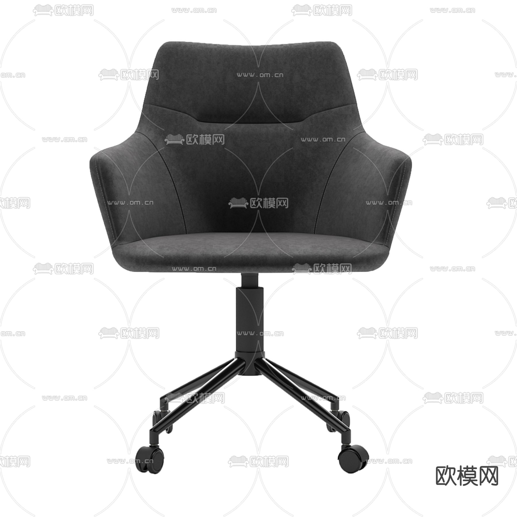 办公椅 职员椅3d模型下载（渲染图4）