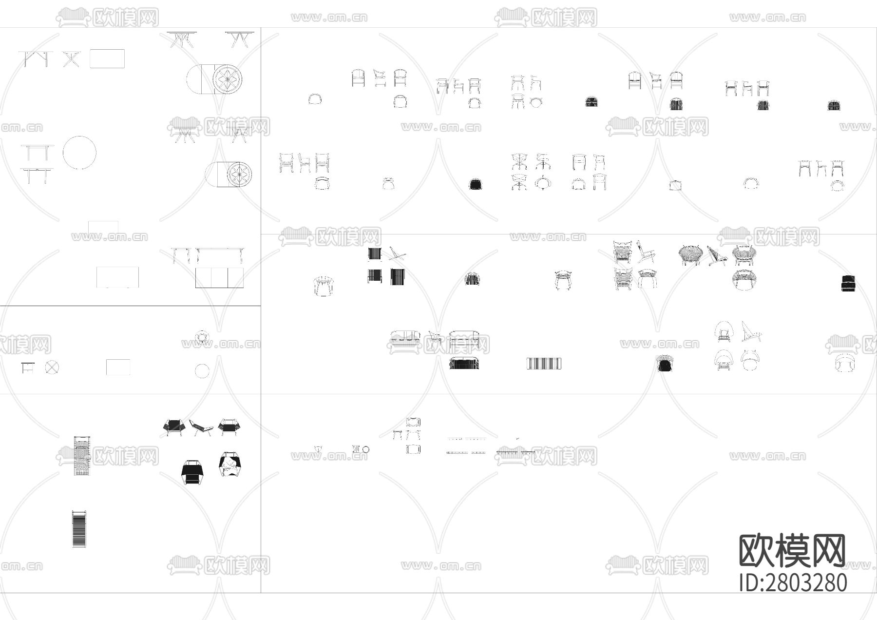 意大利PP Møbler图册 +CAD图库下载（渲染图3）